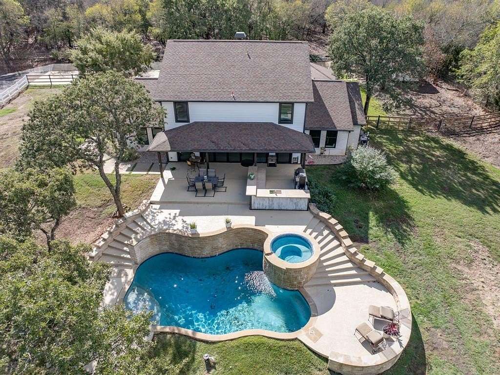 5 Acres of Land with Home for Sale in Cross Roads, Texas