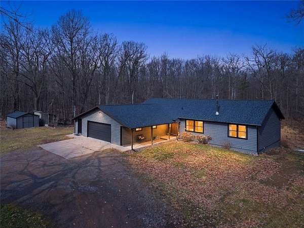 20 Acres of Land with Home for Sale in Conrath, Wisconsin