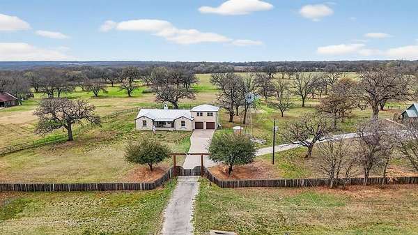 166 Acres of Land with Home for Sale in Nocona, Texas
