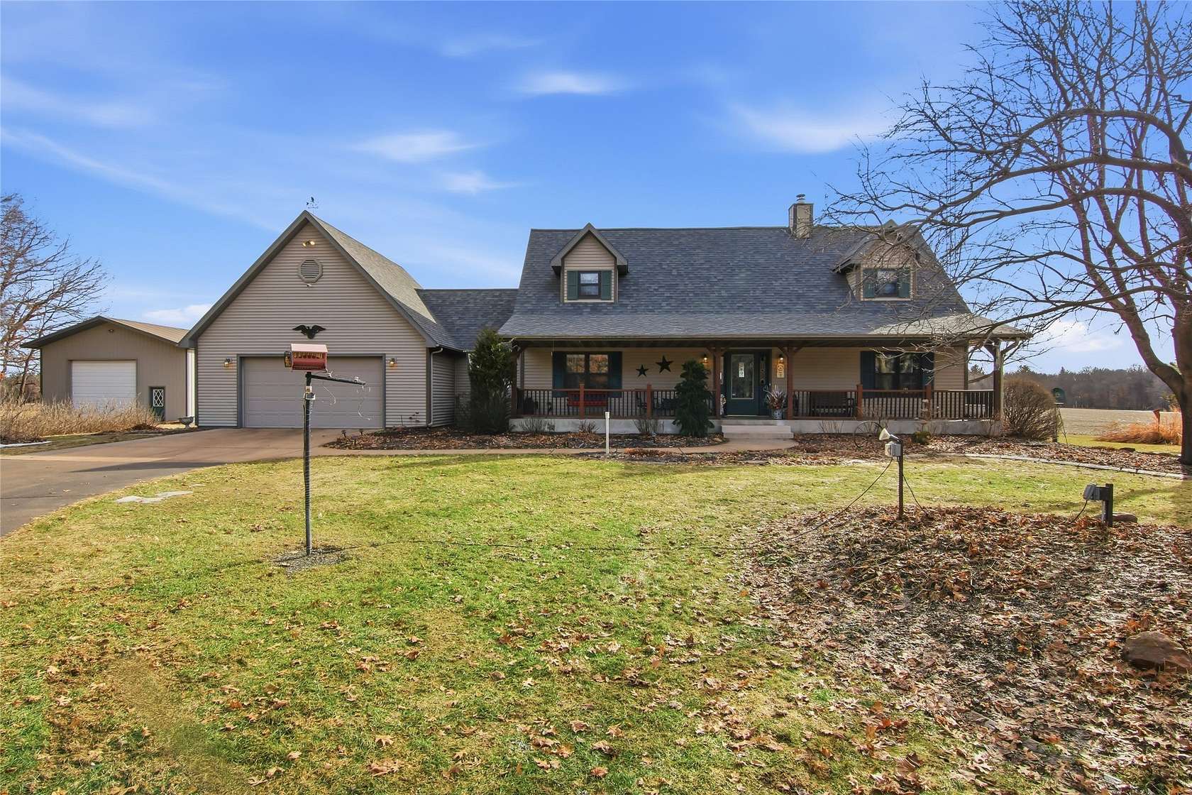 80 Acres of Land with Home for Sale in Sand Creek, Wisconsin