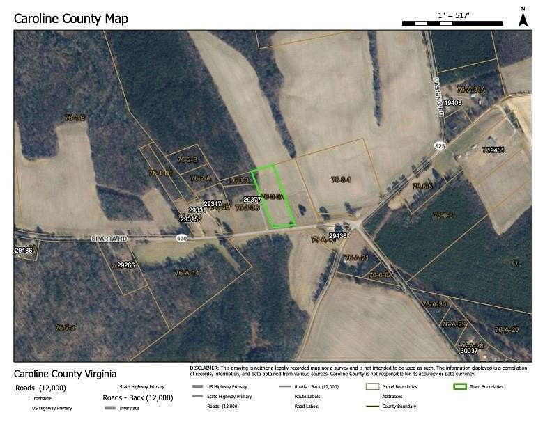 2 Acres of Residential Land for Sale in Milford, Virginia