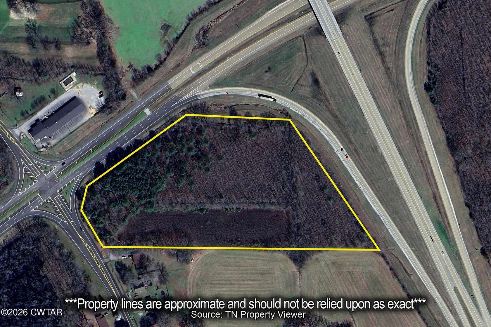 12 Acres of Commercial Land for Sale in Huntingdon, Tennessee
