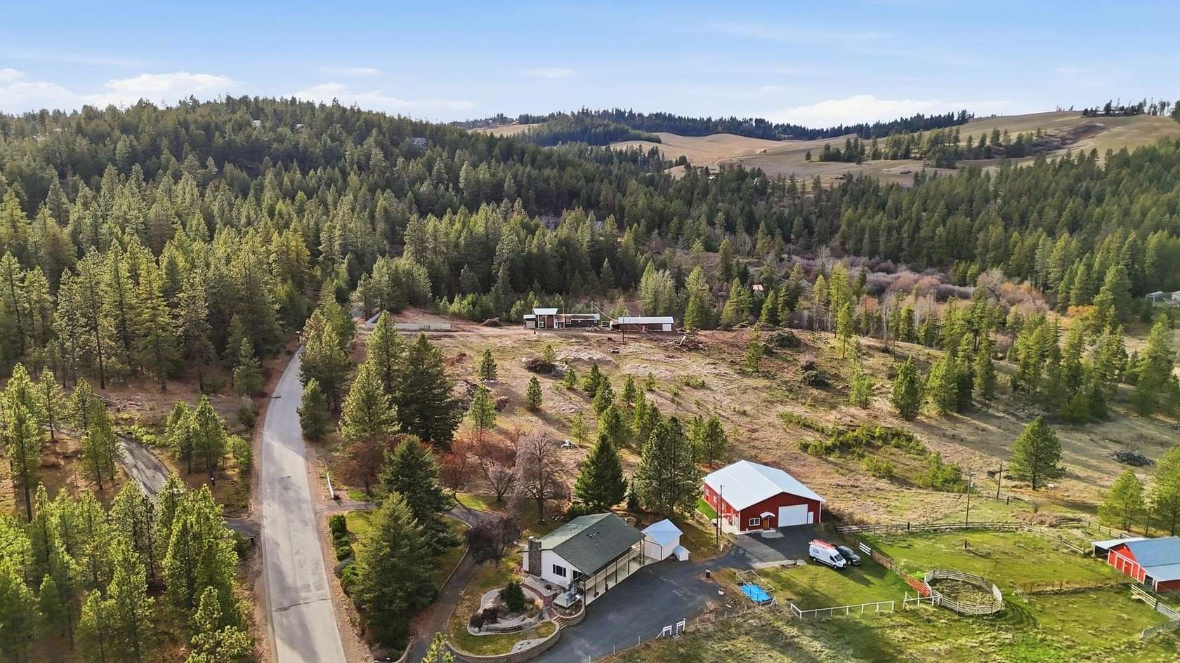 9.52 Acres of Land with Home for Sale in Spokane, Washington