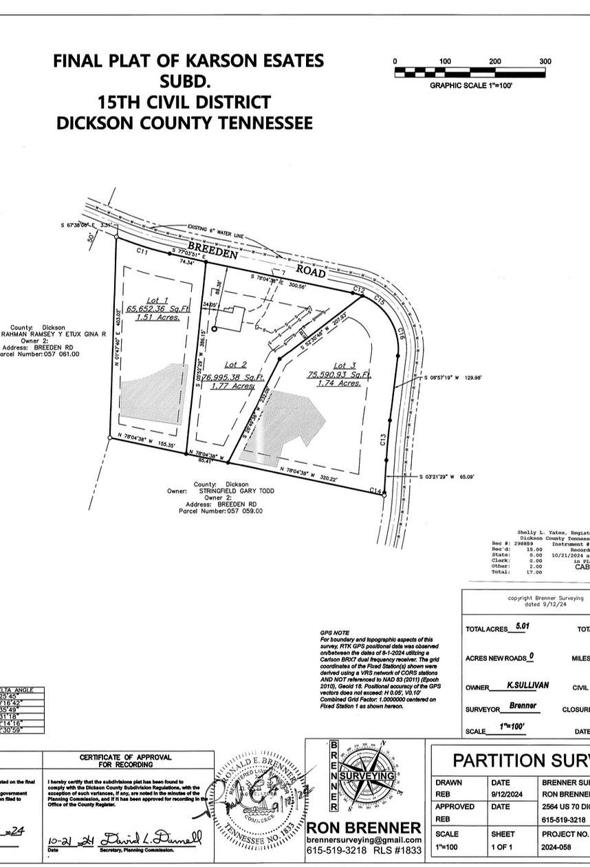 1.74 Acres of Commercial Land for Sale in Charlotte, Tennessee