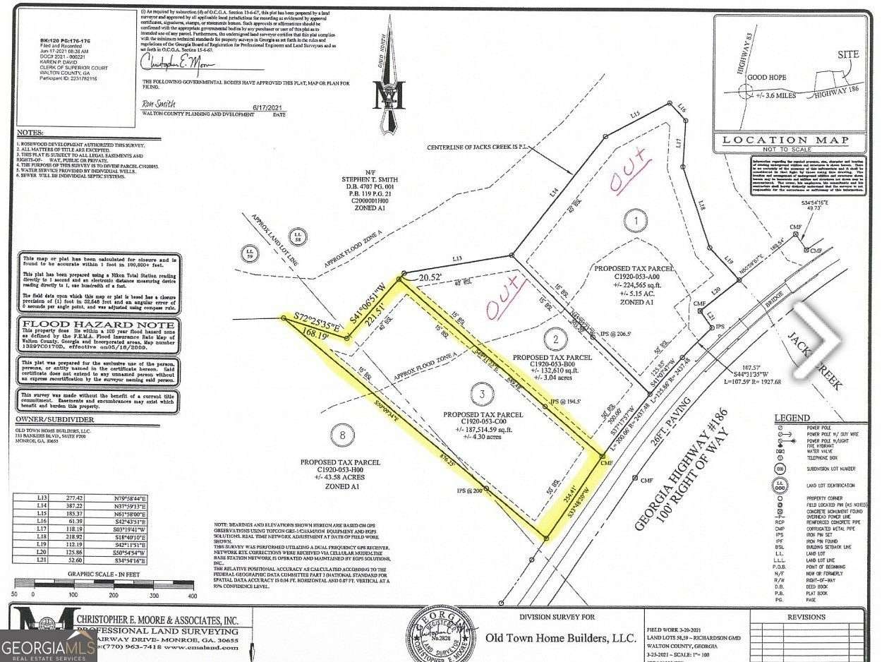 4.3 Acres of Land for Sale in Good Hope, Georgia
