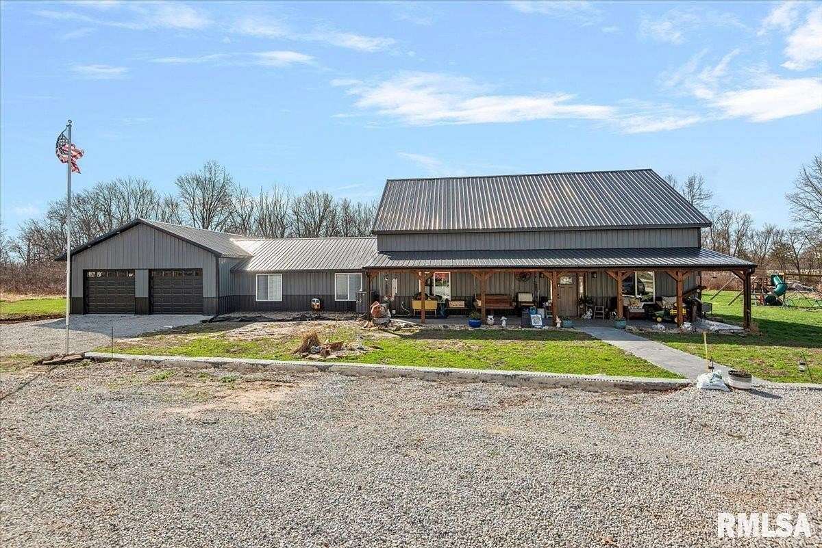 5 Acres of Land with Home for Sale in Taylorville, Illinois