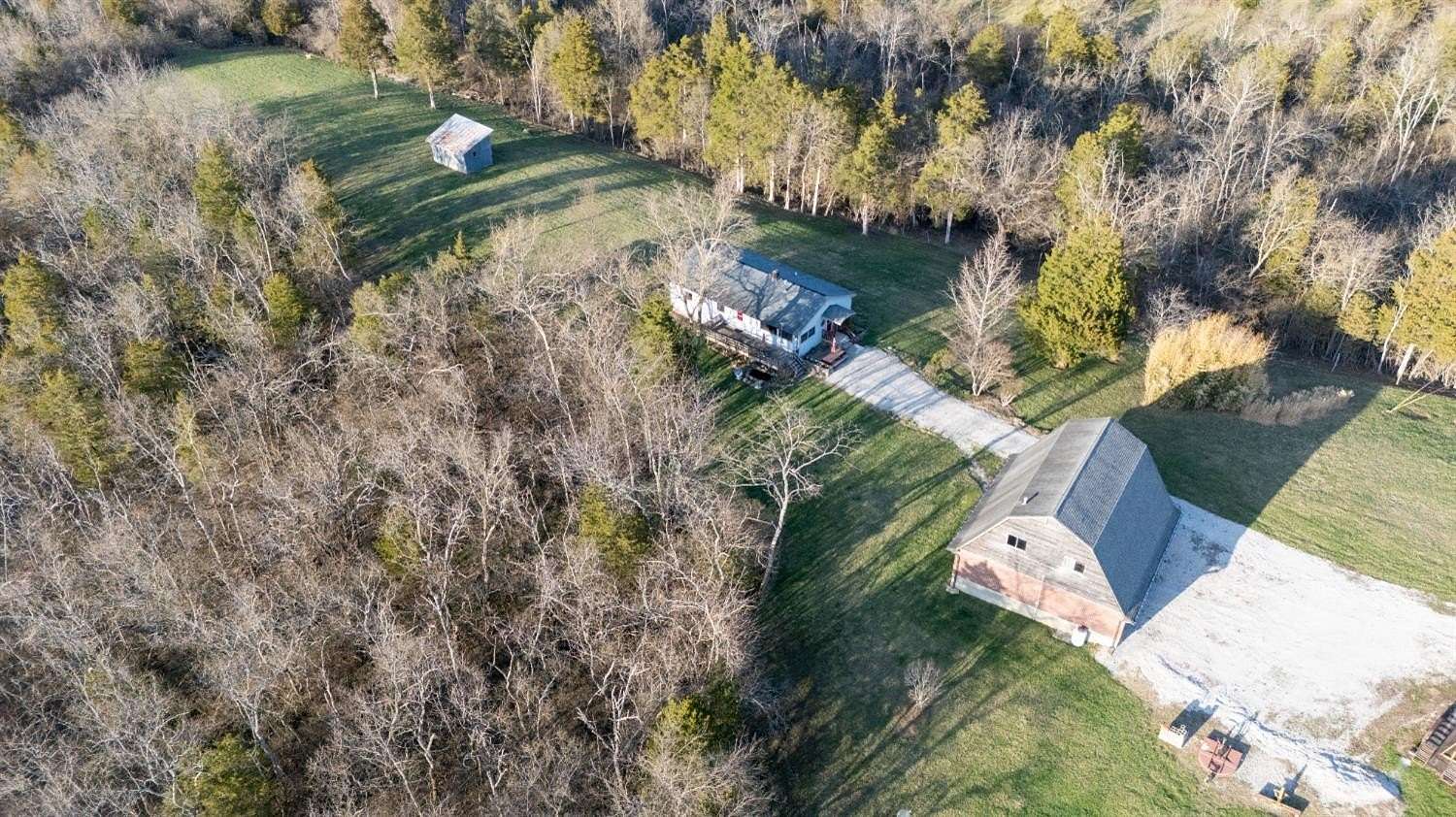 41 Acres of Land with Home for Sale in Guilford, Indiana