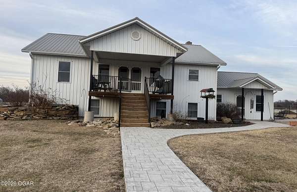 81 Acres of Agricultural Land with Home for Sale in Chetopa, Kansas