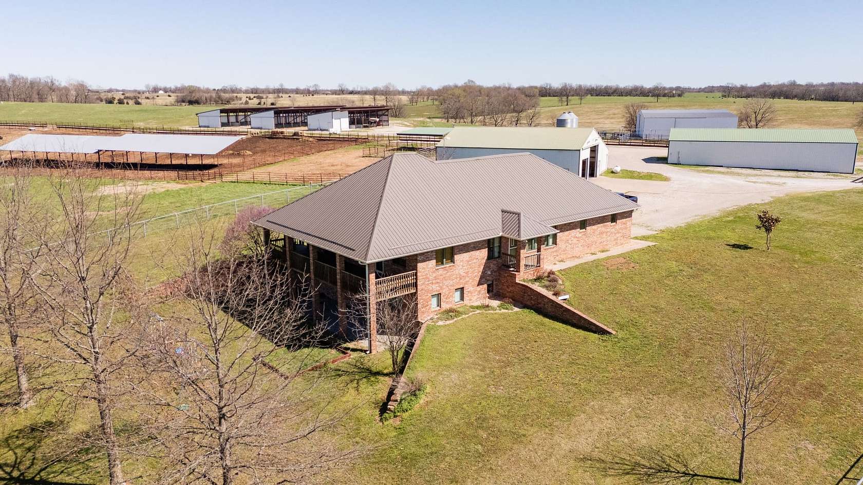 151 Acres of Agricultural Land with Home for Sale in Aurora, Missouri