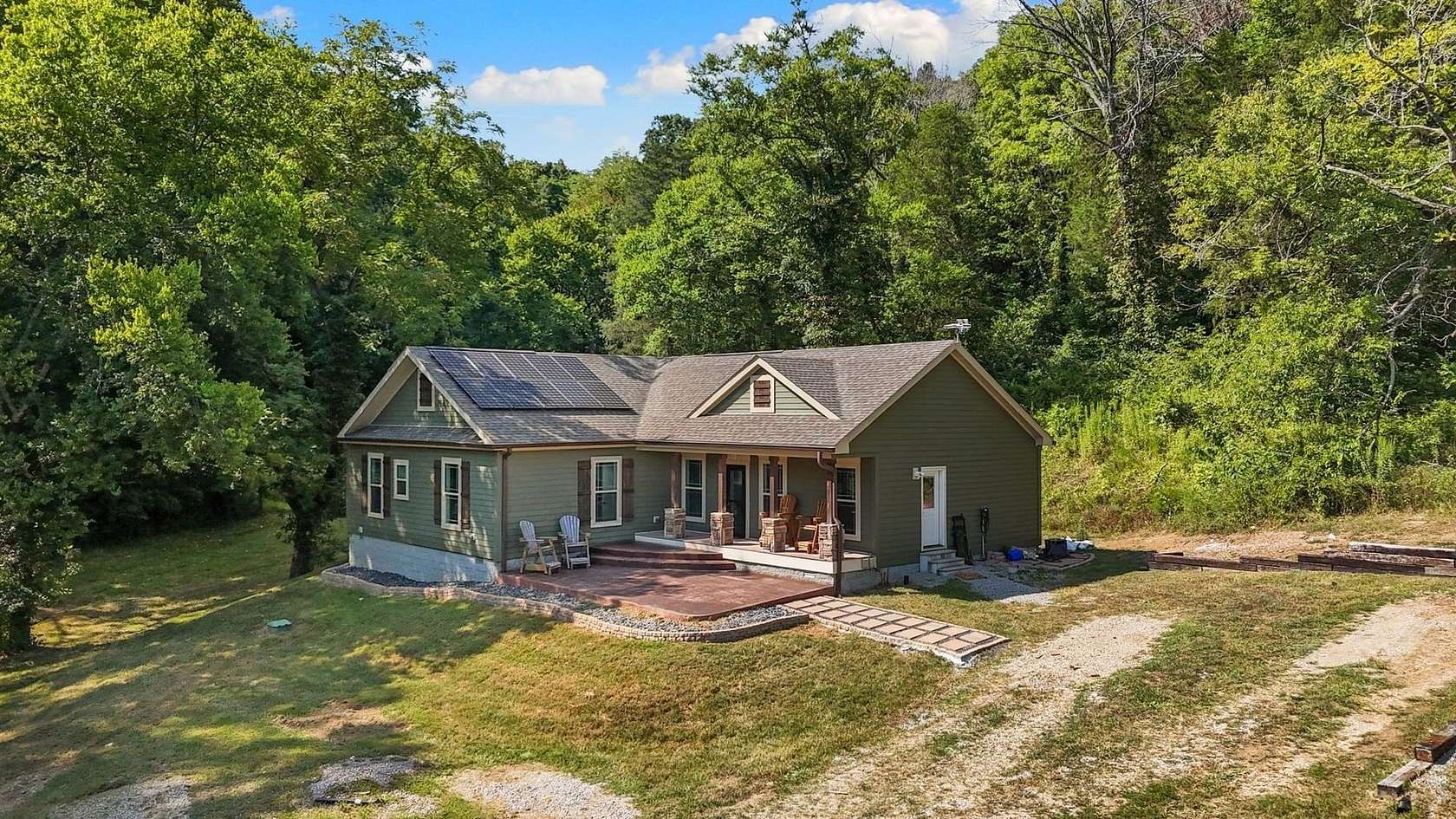 15.7 Acres of Recreational Land with Home for Sale in College Grove, Tennessee