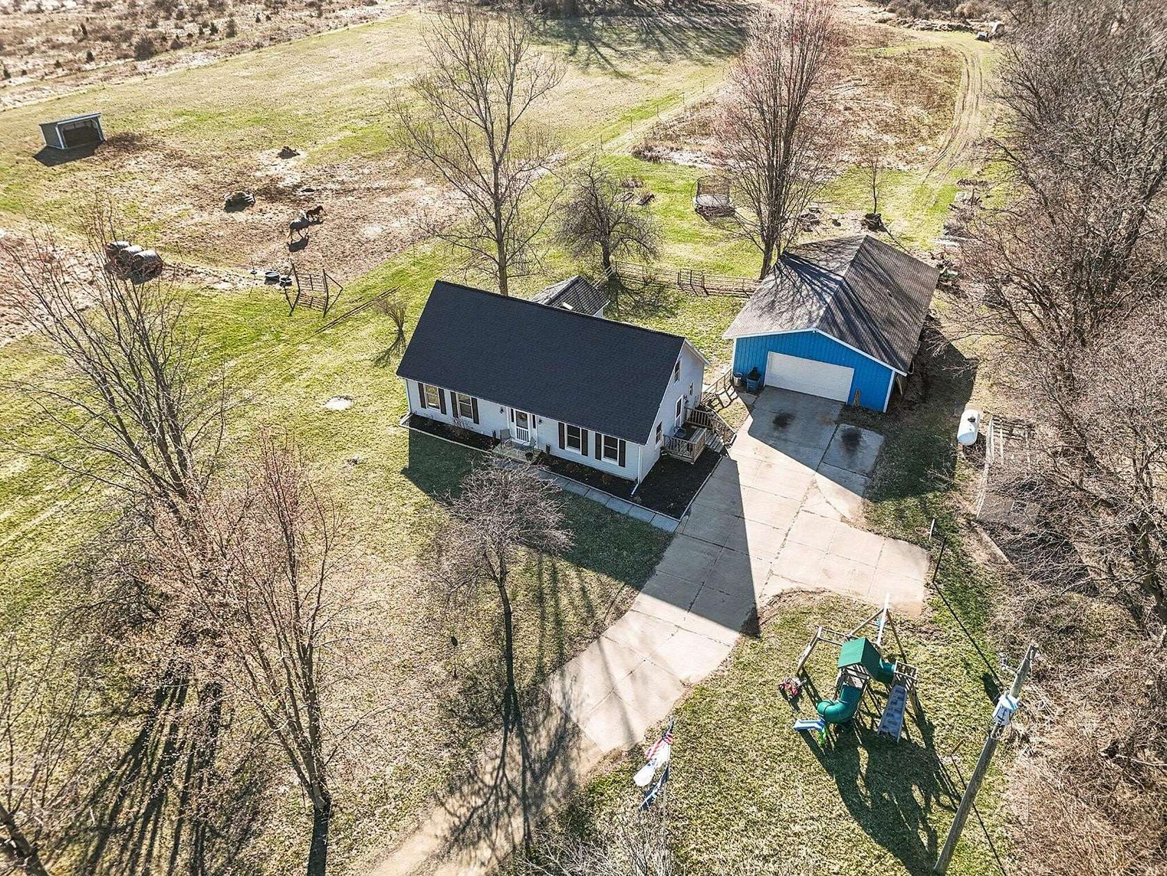 9.9 Acres of Land with Home for Sale in Marshall, Michigan