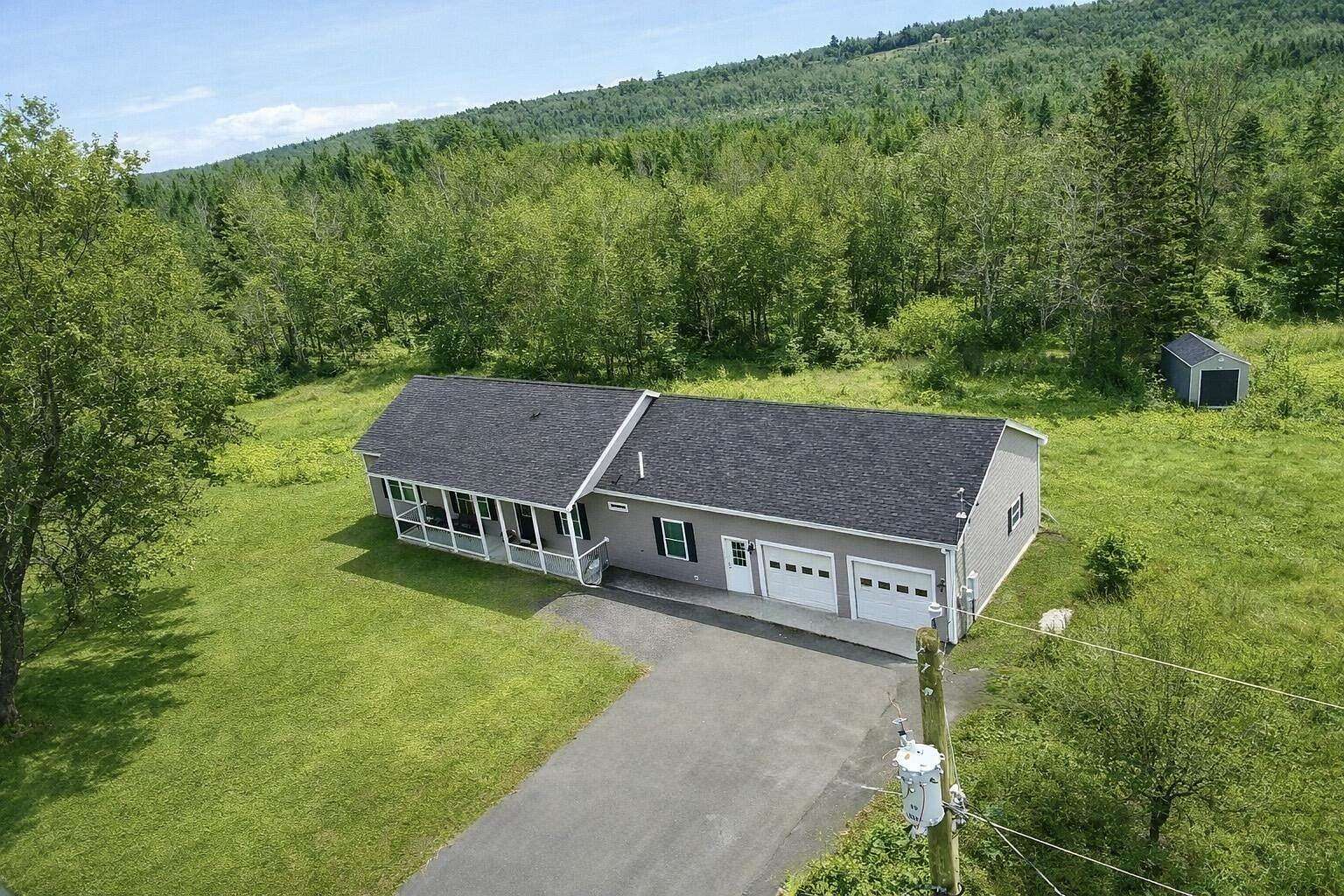 63 Acres of Recreational Land with Home for Sale in Parkman, Maine