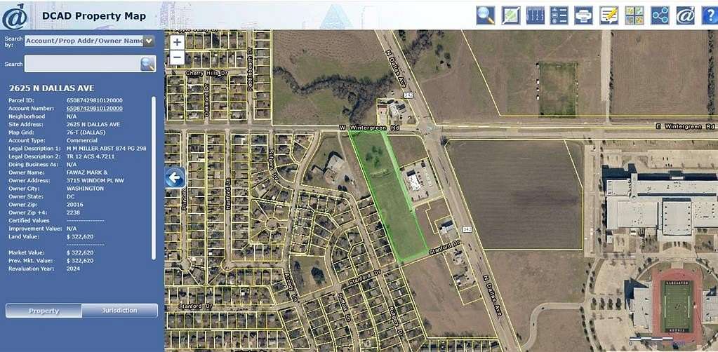 5 Acres of Commercial Land for Sale in Lancaster, Texas