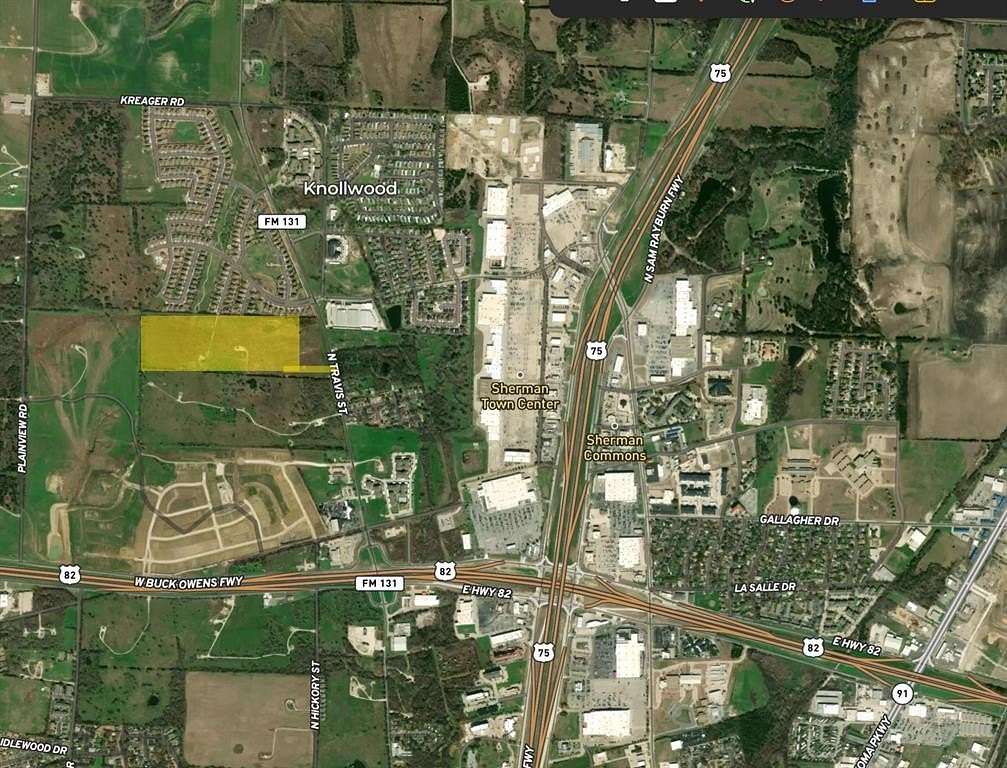 30.9 Acres of Mixed-Use Land for Sale in Sherman, Texas