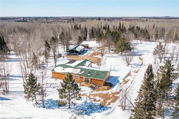 62 Acres of Recreational Land with Home for Sale in Nashwauk, Minnesota