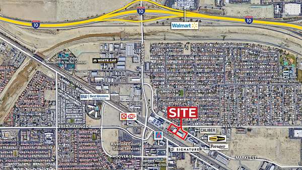 2.88 Acres of Improved Commercial Land for Sale in Indio, California