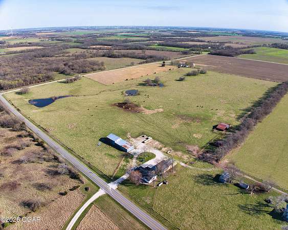 48 Acres of Agricultural Land with Home for Sale in Jasper, Missouri