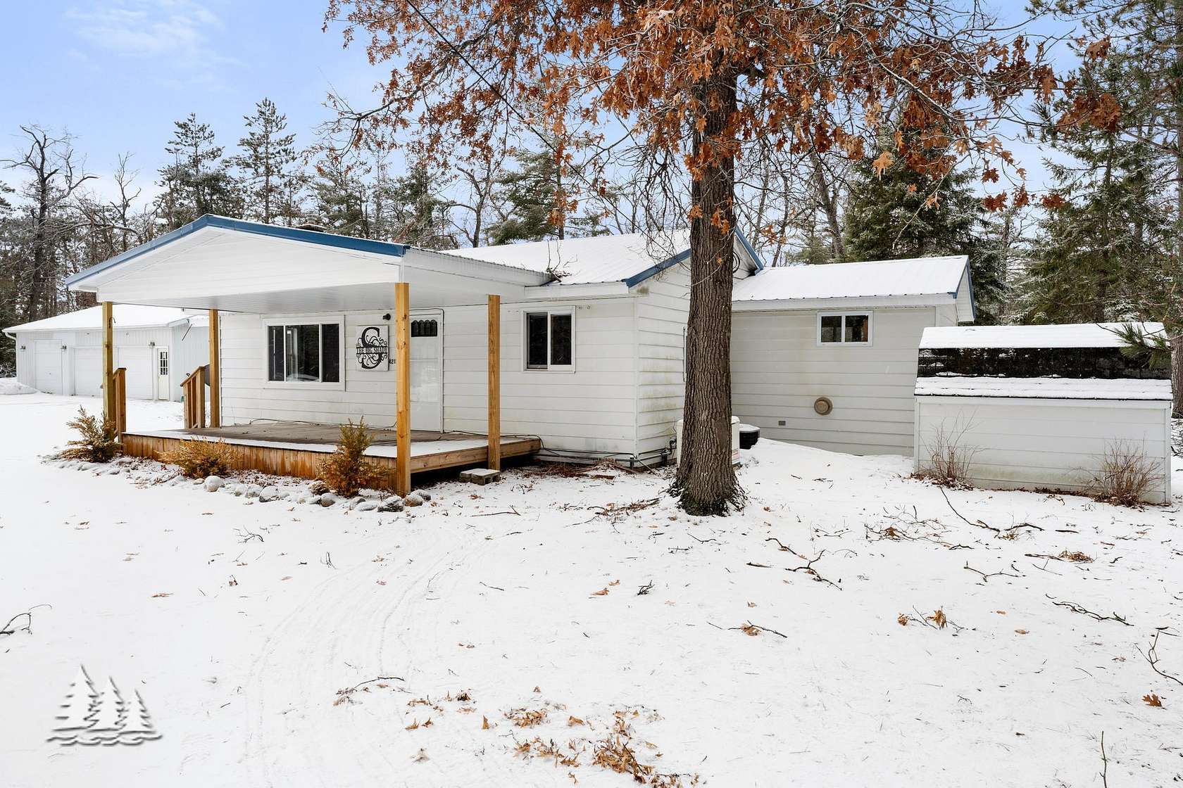 10 Acres of Recreational Land with Home for Sale in Lewiston, Michigan