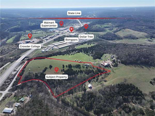 17.3 Acres of Mixed-Use Land for Sale in Pineville, Missouri