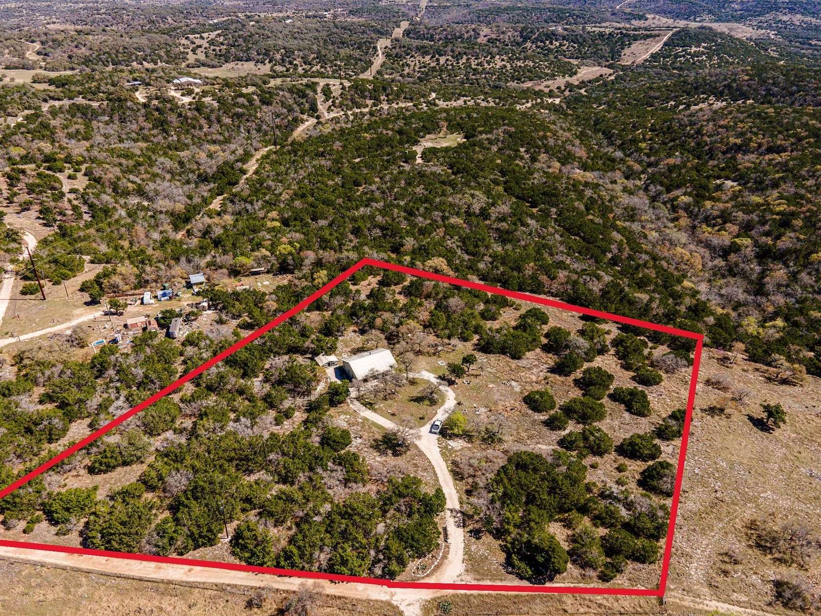 5.15 Acres of Land with Home for Sale in Blanco, Texas