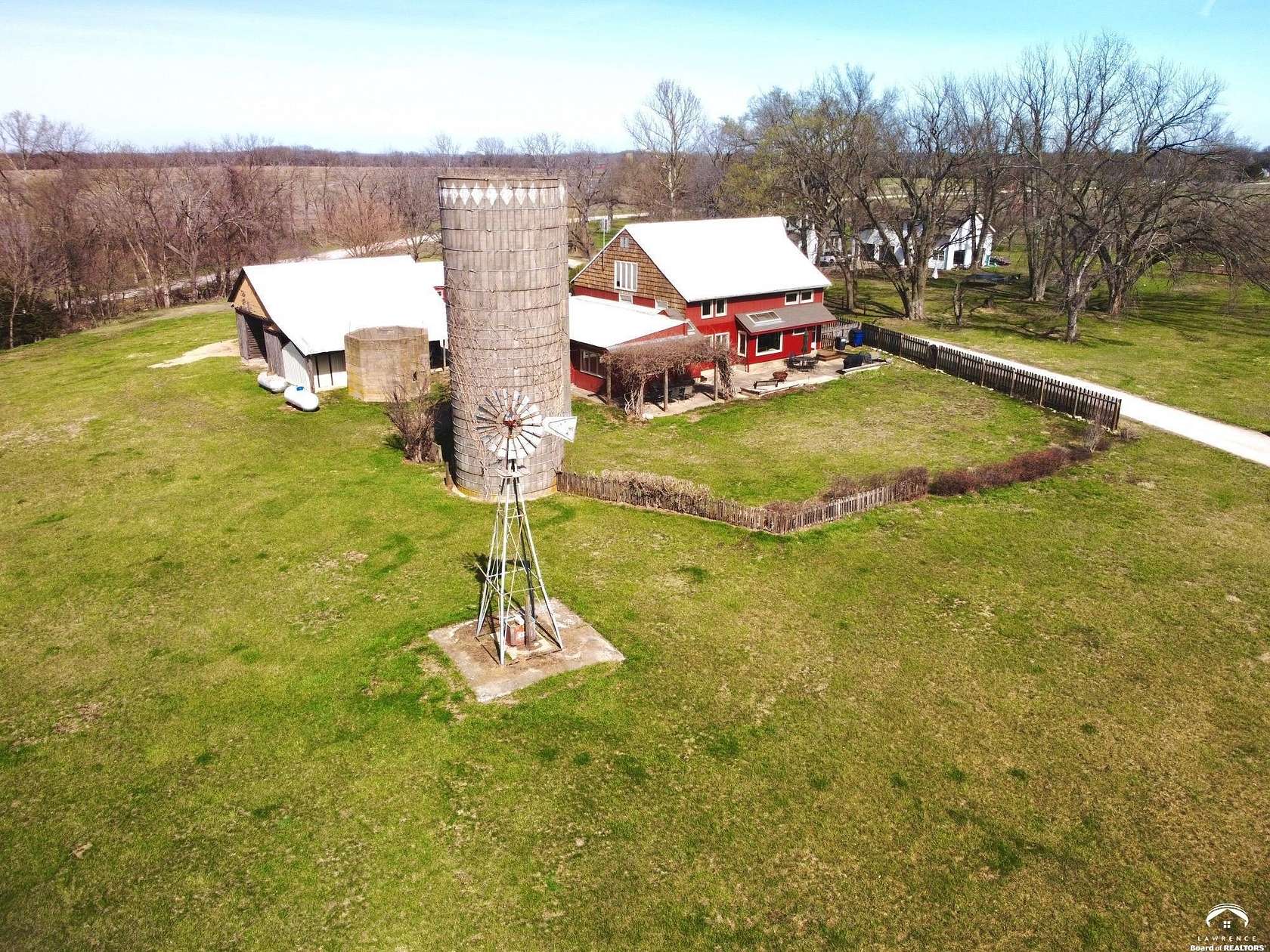 11.2 Acres of Land with Home for Sale in Lawrence, Kansas