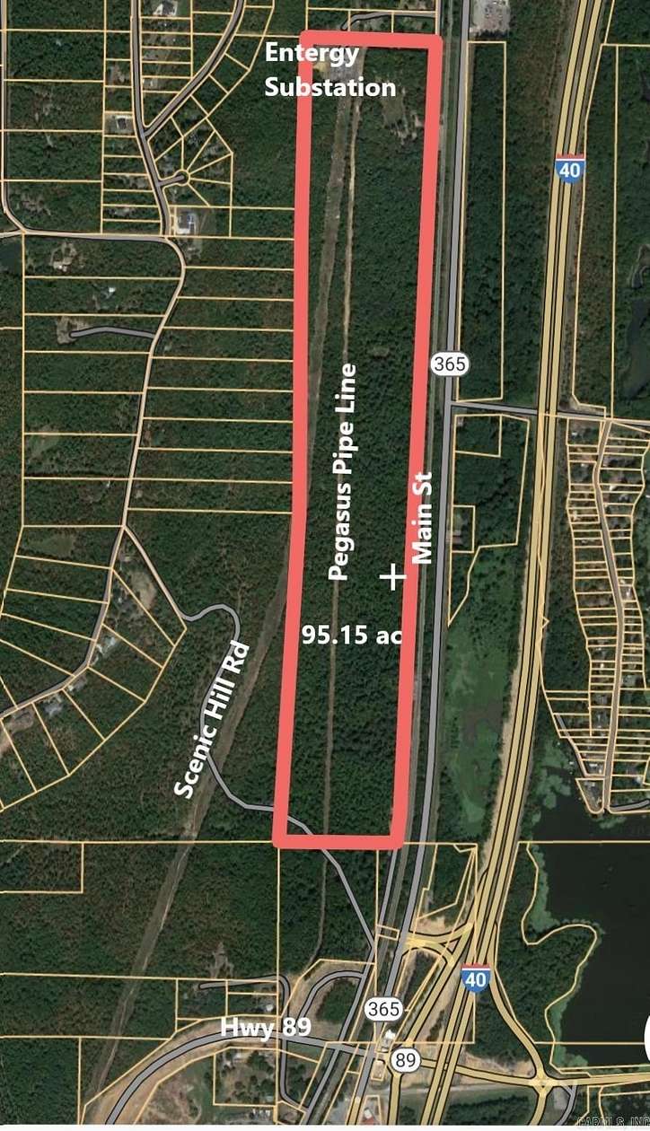 95 Acres of Agricultural Land for Sale in Mayflower, Arkansas
