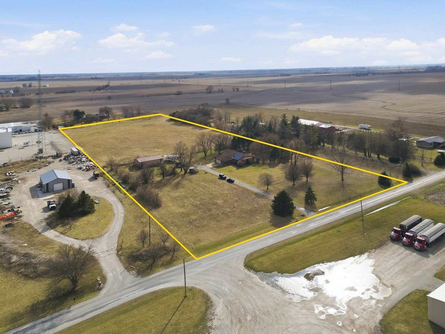 7.47 Acres of Land with Home for Sale in Peotone, Illinois