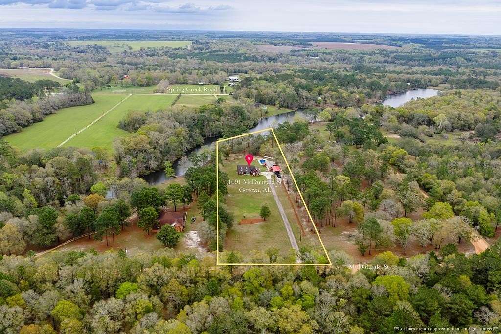 2.57 Acres of Land with Home for Sale in Geneva, Alabama