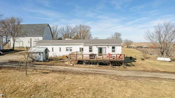 10.8 Acres of Land with Home for Sale in Spirit Lake, Iowa