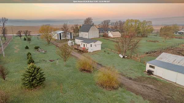 10.8 Acres of Land with Home for Sale in Spirit Lake, Iowa