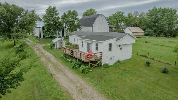 10.8 Acres of Land with Home for Sale in Spirit Lake, Iowa