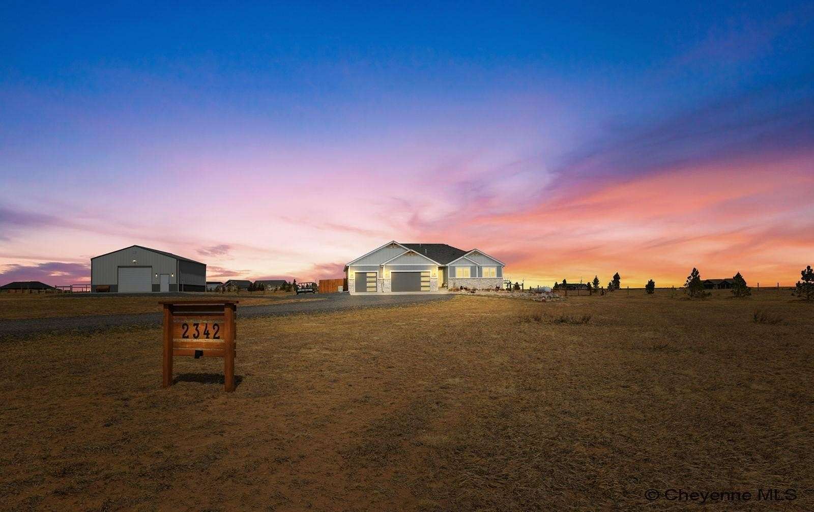 5.25 Acres of Land with Home for Sale in Cheyenne, Wyoming