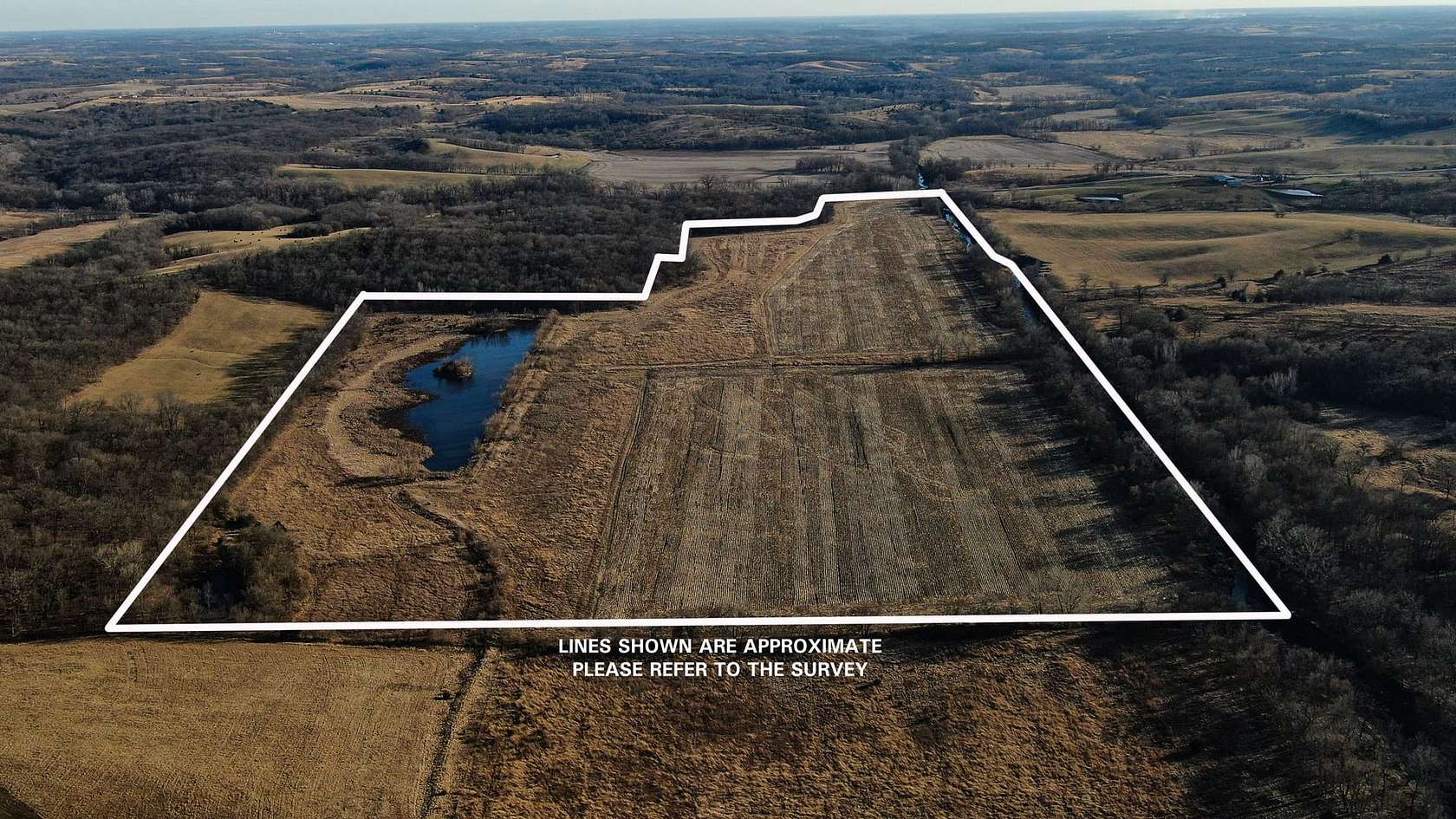 109 Acres of Land for Sale in Garden Grove, Iowa