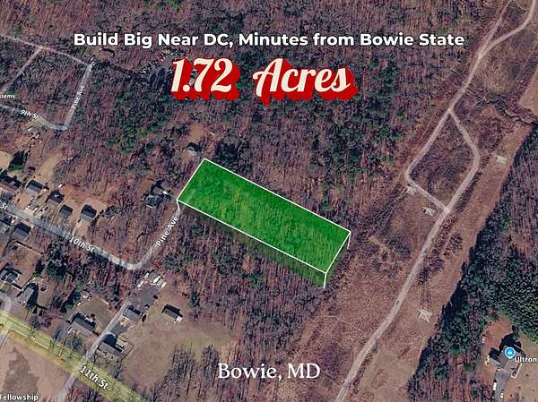 1.72 Acres of Residential Land for Auction in Bowie, Maryland
