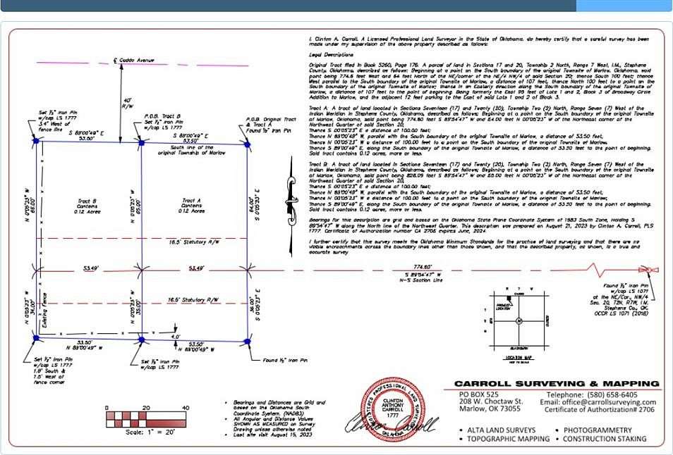0.12 Acres of Land for Sale in Marlow, Oklahoma