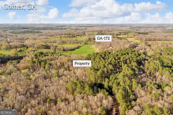 140 Acres of Recreational & Residential Land for Sale in Comer, Georgia