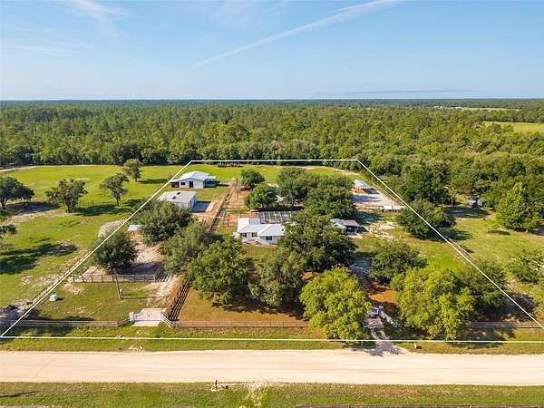 4.4 Acres of Land with Home for Sale in Dunnellon, Florida