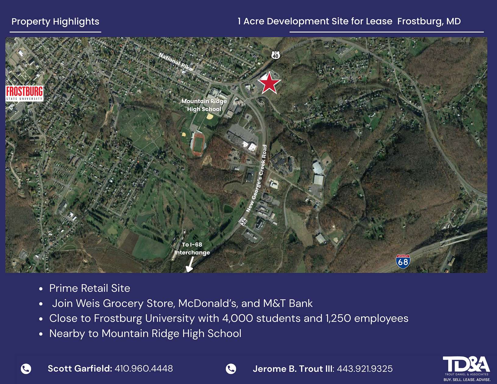 1 Acre of Land for Lease in Frostburg, Maryland