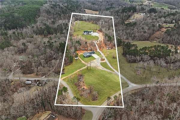 21.3 Acres of Recreational Land with Home for Sale in Ball Ground, Georgia