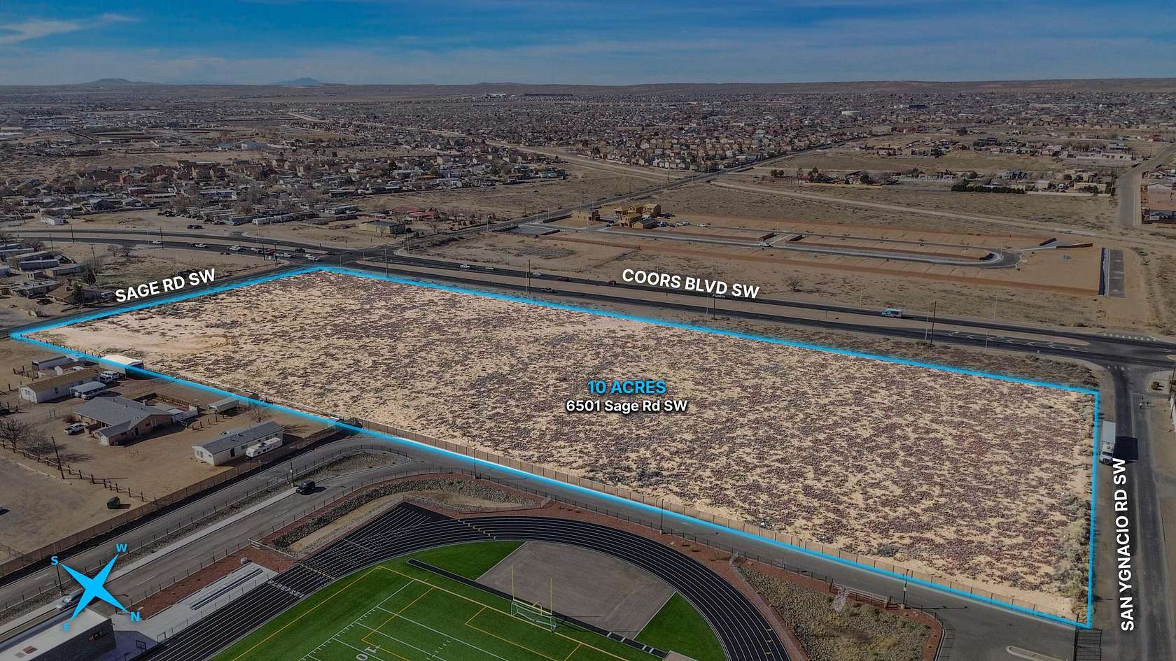 10 Acres of Mixed-Use Land for Sale in Albuquerque, New Mexico