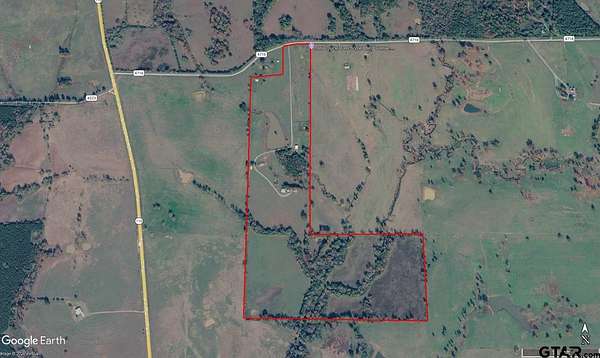 112 Acres of Land with Home for Sale in Troup, Texas