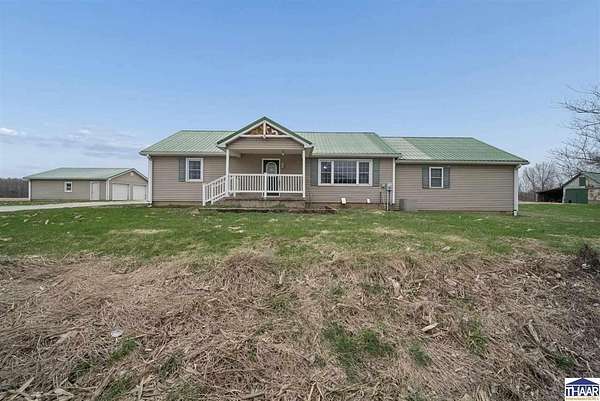 20 Acres of Agricultural Land with Home for Sale in Center Point, Indiana