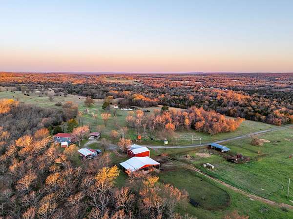 193 Acres of Land with Home for Sale in Stigler, Oklahoma