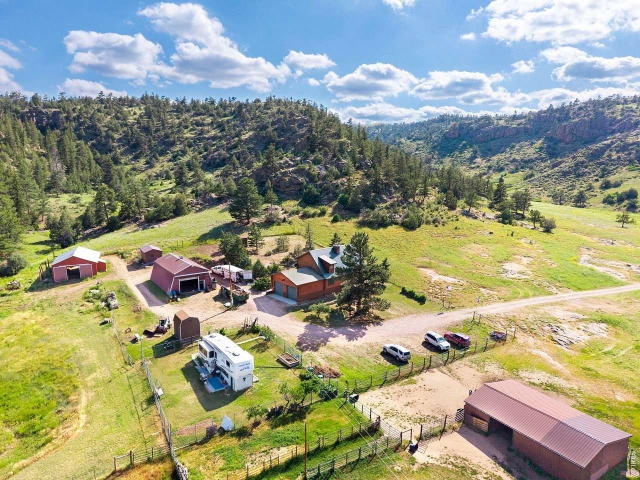 35 Acres of Land with Home for Sale in Livermore, Colorado