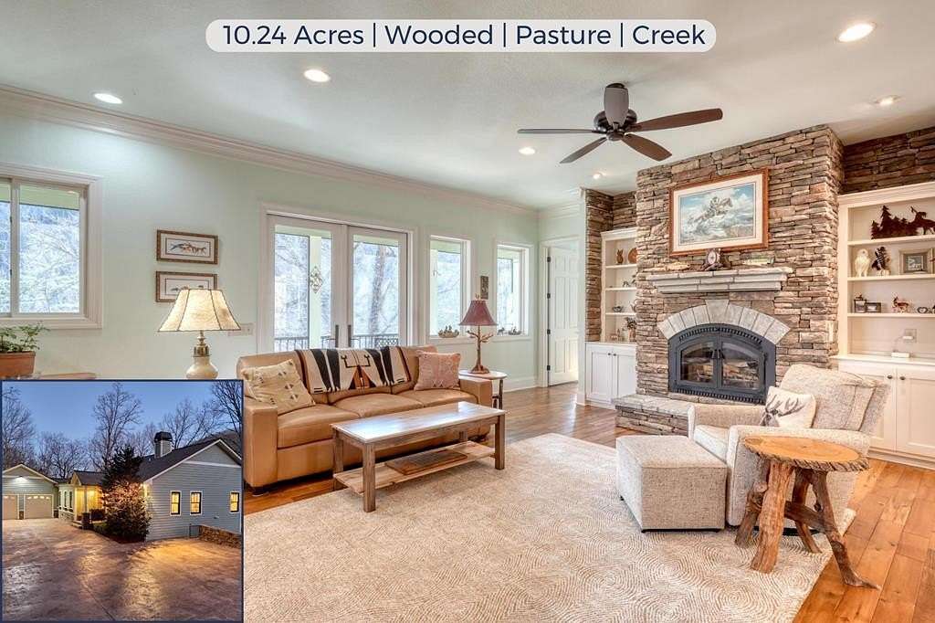 10.2 Acres of Recreational Land with Home for Sale in Hiawassee, Georgia
