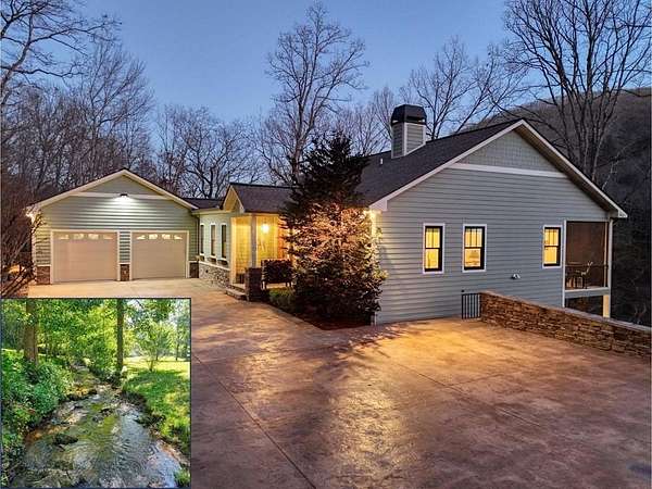 10.2 Acres of Recreational Land with Home for Sale in Hiawassee, Georgia