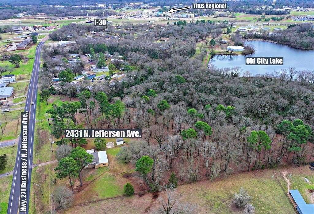 4.85 Acres of Land with Home for Sale in Mount Pleasant, Texas