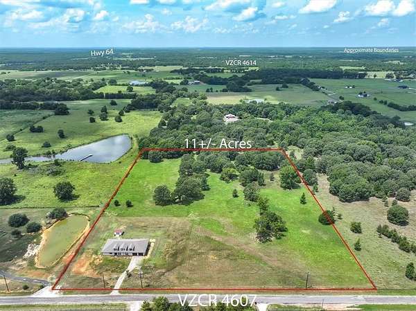 11 Acres of Land with Home for Sale in Ben Wheeler, Texas