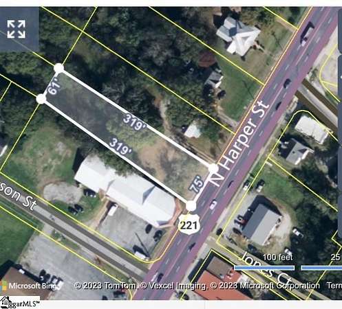 0.5 Acres of Commercial Land for Sale in Laurens, South Carolina