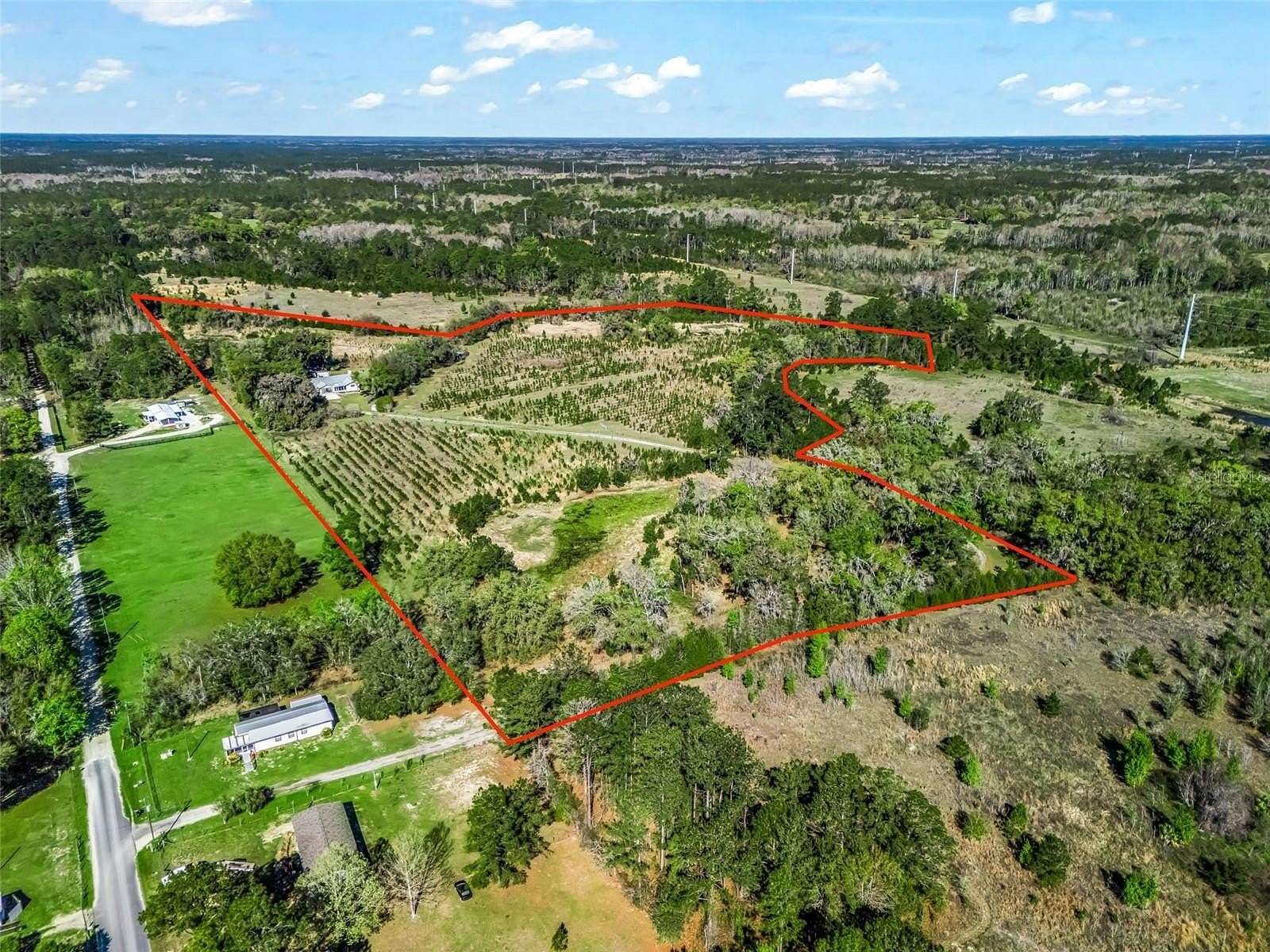 26.6 Acres of Land with Home for Sale in Bronson, Florida
